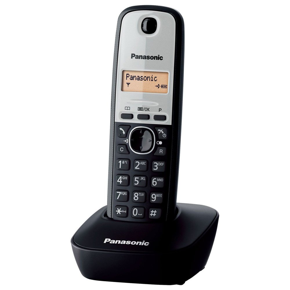 Panasonic Ασύρματο Τηλέφωνο KX-TG1611GRG Ασημί - Μαύρο