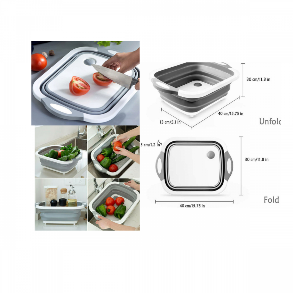 Silicone Chopping Base & Bowl for Vegetables 40*30*13