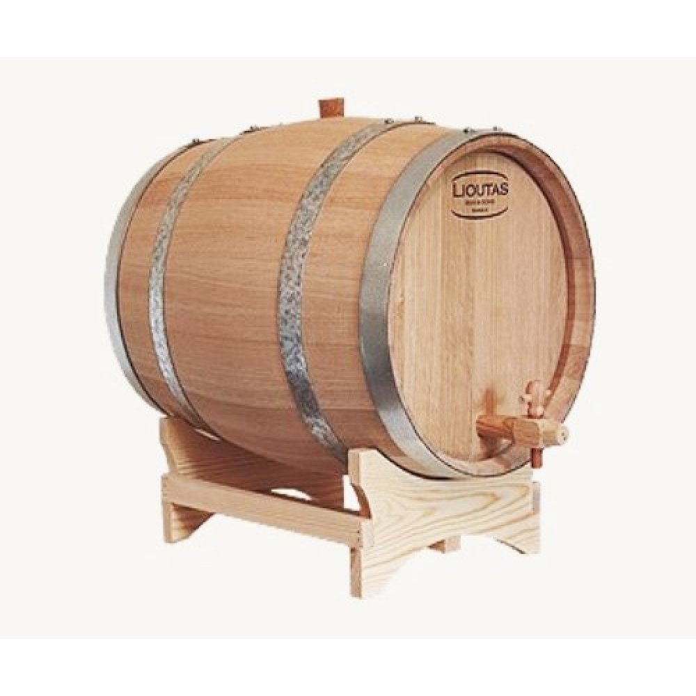 Ξύλινο Βαρέλι Κρασιού 50 Lt με ξύλινη βάση