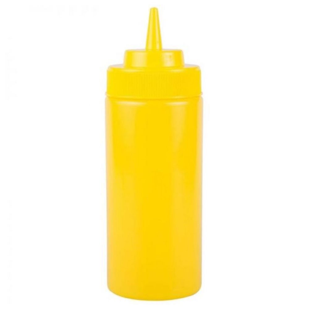 Κίτρινο μπουκάλι διανεμητής μουστάρδας 720ml κατασκευασμένο από άριστης ποιότητας πλαστικό