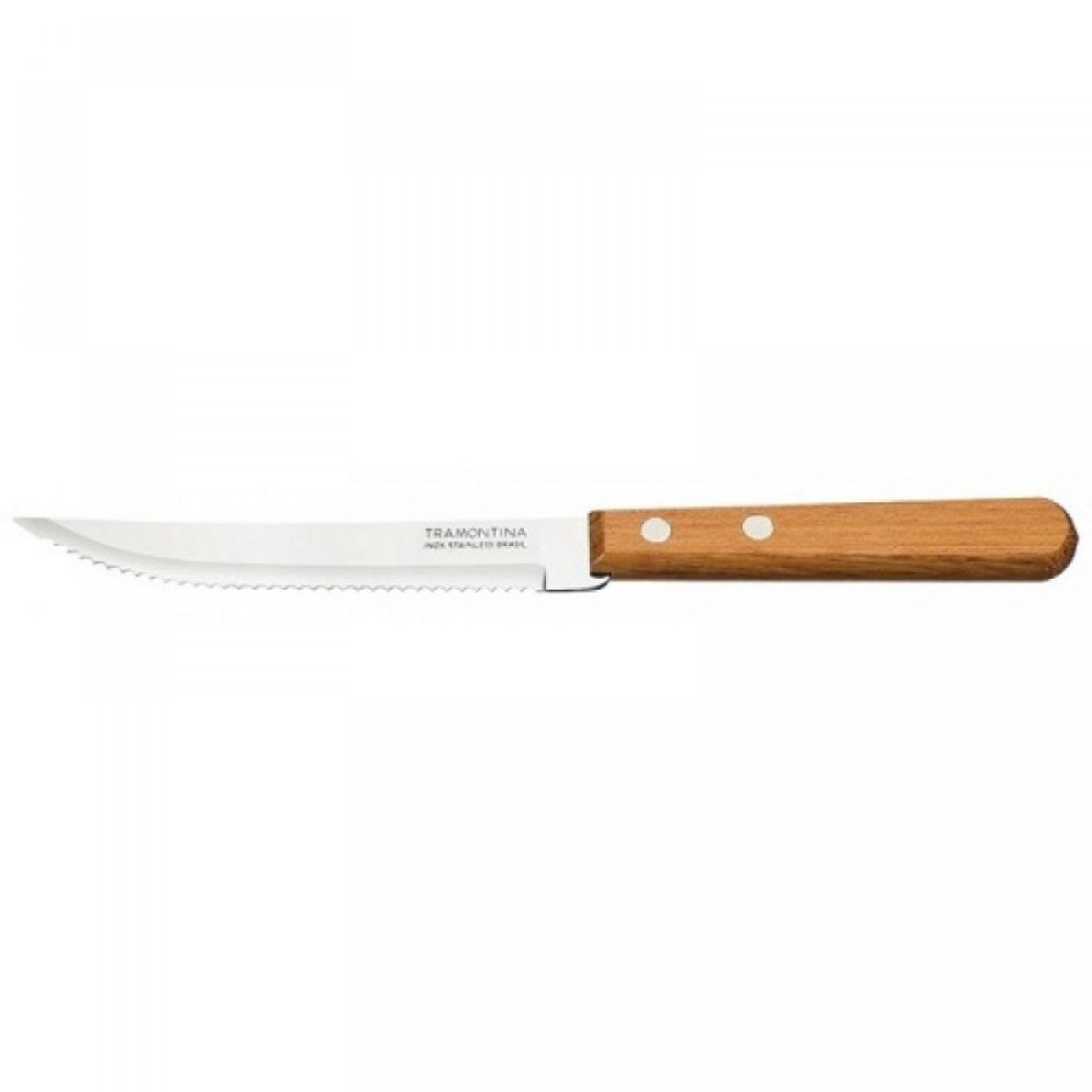 Μαχαίρι κουζίνας δόντι ξύλινη λαβή 11 εκ.