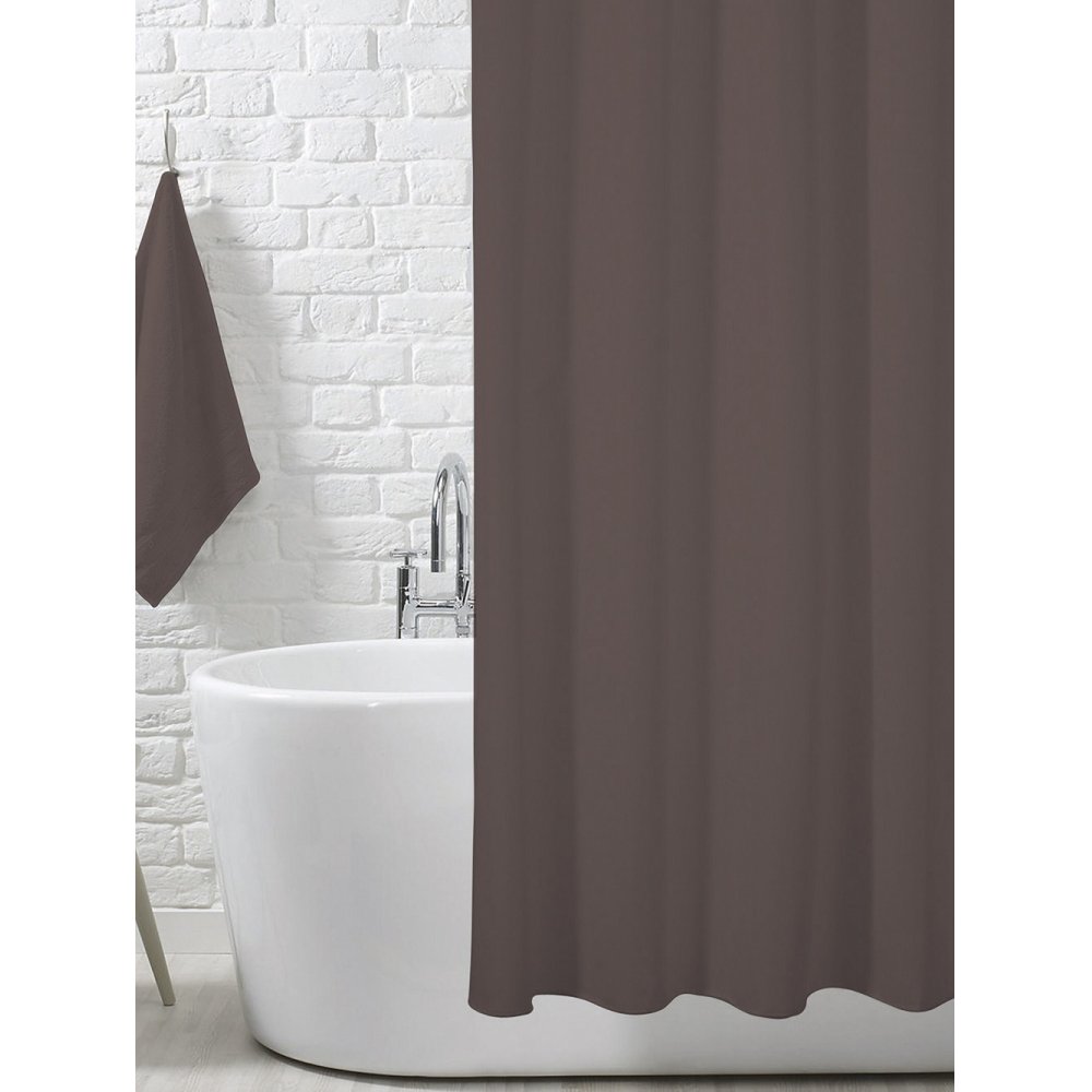 Bathroom Curtain (180X180) Classic Brown