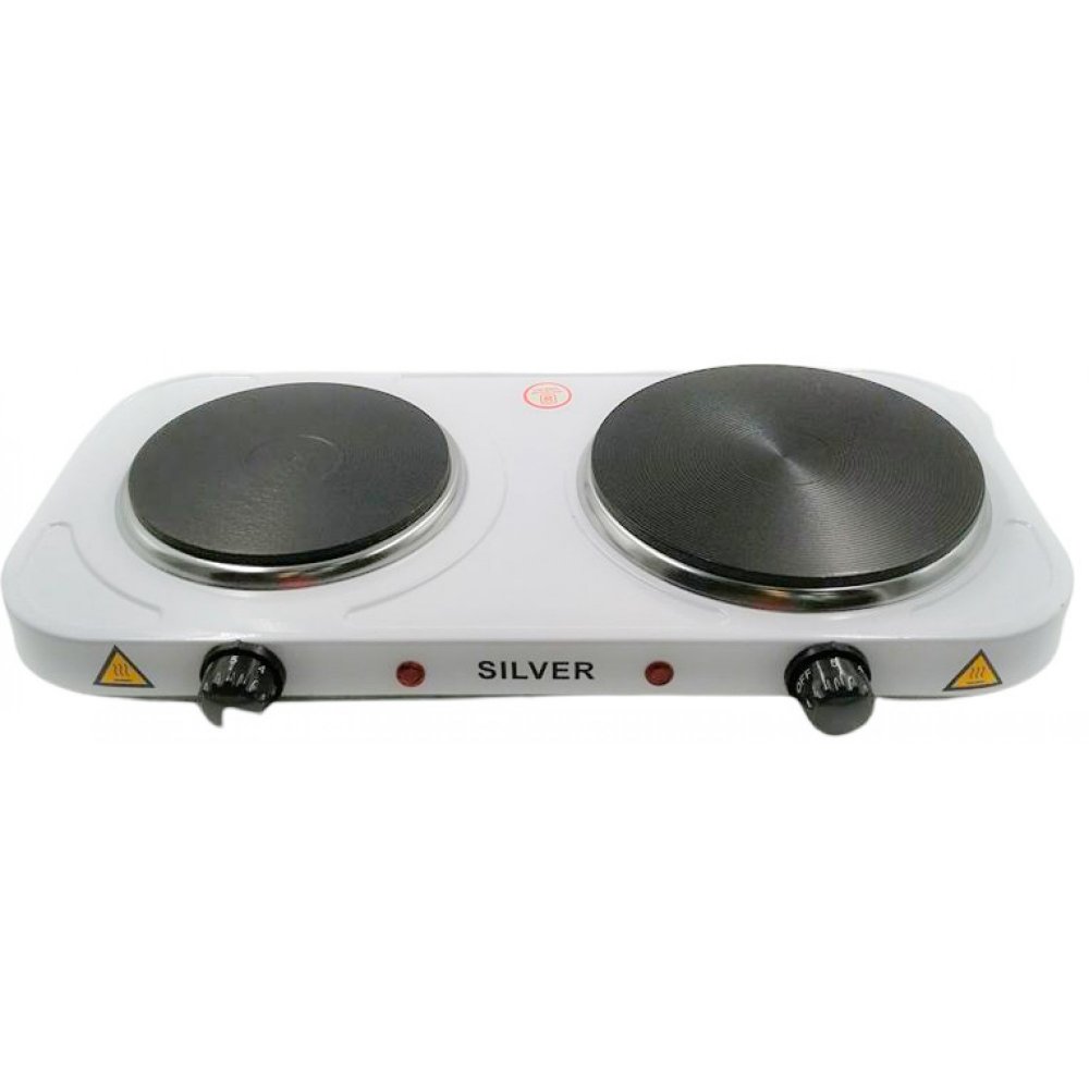 Εστία Ηλεκτρική με 2 μάτια Silver electric stove LP27