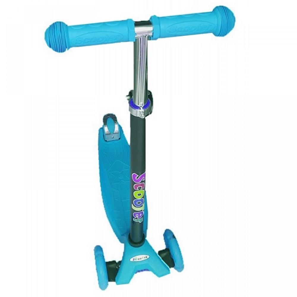 Παιδικό πατίνι τρίτροχο με ροδάκια που φωτίζουν / Scooter 3 Wheeled Color Blue DMG-3 (oem)