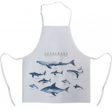 Home Heart  Kitchen apron Waterproof cloth 66x69cm white shark
