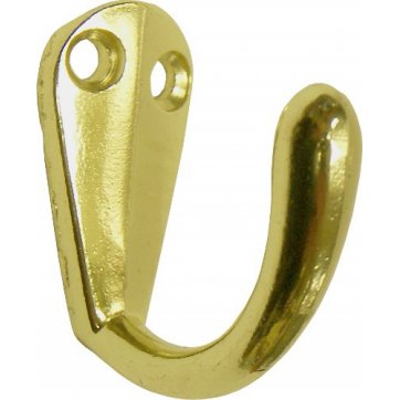 Home Heart  Hanger hook single screw aluminum gold 4m.x2d.x4.5h