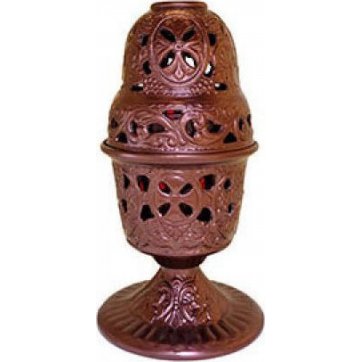 Home Heart  Candlestick color copper red Dimensions: 8.5cm x 17.5cm