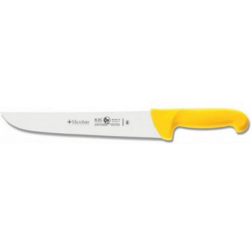 Icel Butchering Knife 24cm Yellow Poly Icel Handle