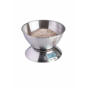 CAMRY EK4150 Digital kitchen scale with stainless steel base and bowl - CAMRY 46x21.5cm.