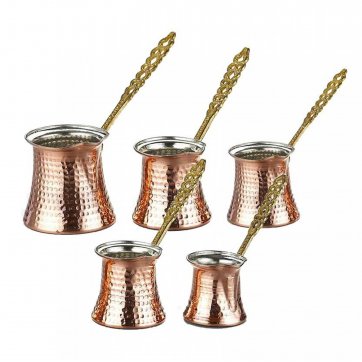 Home Heart  Copper kettles set of 5 pieces