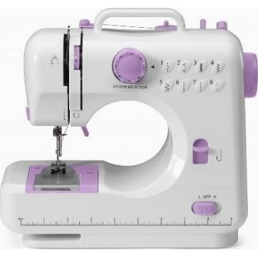 SILVER Mini Electric Sewing Machine with 2 Speed Reverse Stitch Function, FHSM-505 – OEM