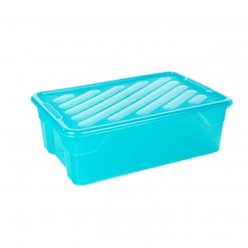 Home Plast Blue plastic storage box NAK BOX 43L