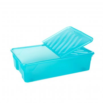 Home Plast Κουτί αποθήκευσης γαλάζιο NAK BOX 55Lt με ροδάκια