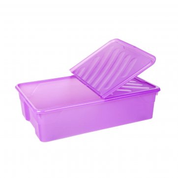 Home Plast Purple storage box NAK BOX 55Lt with wheels