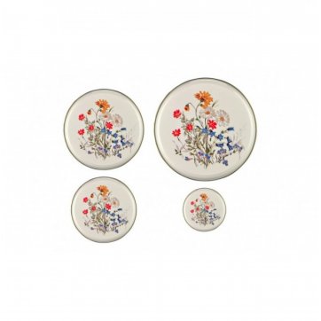 VENUS Set of covers protecting the kitchen stove with flowers