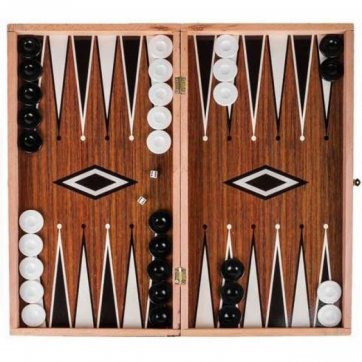 Home Heart  Greek handmade backgammon wooden 48x25x6cm.