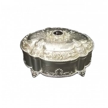 Home Heart  Jewelry box silver plated 20 x 15 cm.