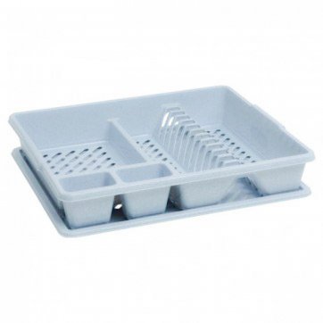Et plast  Plastic plate holder with tray 45x38cm