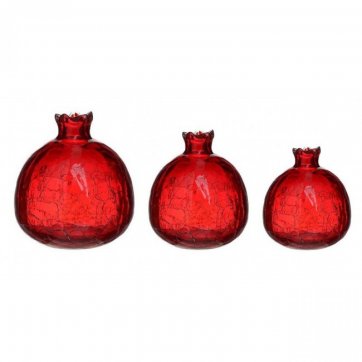 Home Heart  Pomegranates glass set 3 pcs