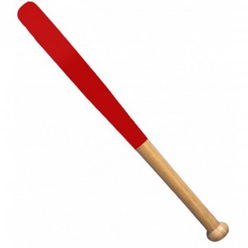 Home Heart  Baseball Red 50cm wooden bat.