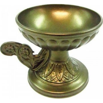 Home Heart  Bronze metal incense cup Dimensions: height 8 x width 8.5 cm.