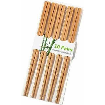 Home Heart  Chopsticks ξυλάκια από μπαμπού σετ 10 ζεύγη Wooden 24εκ.